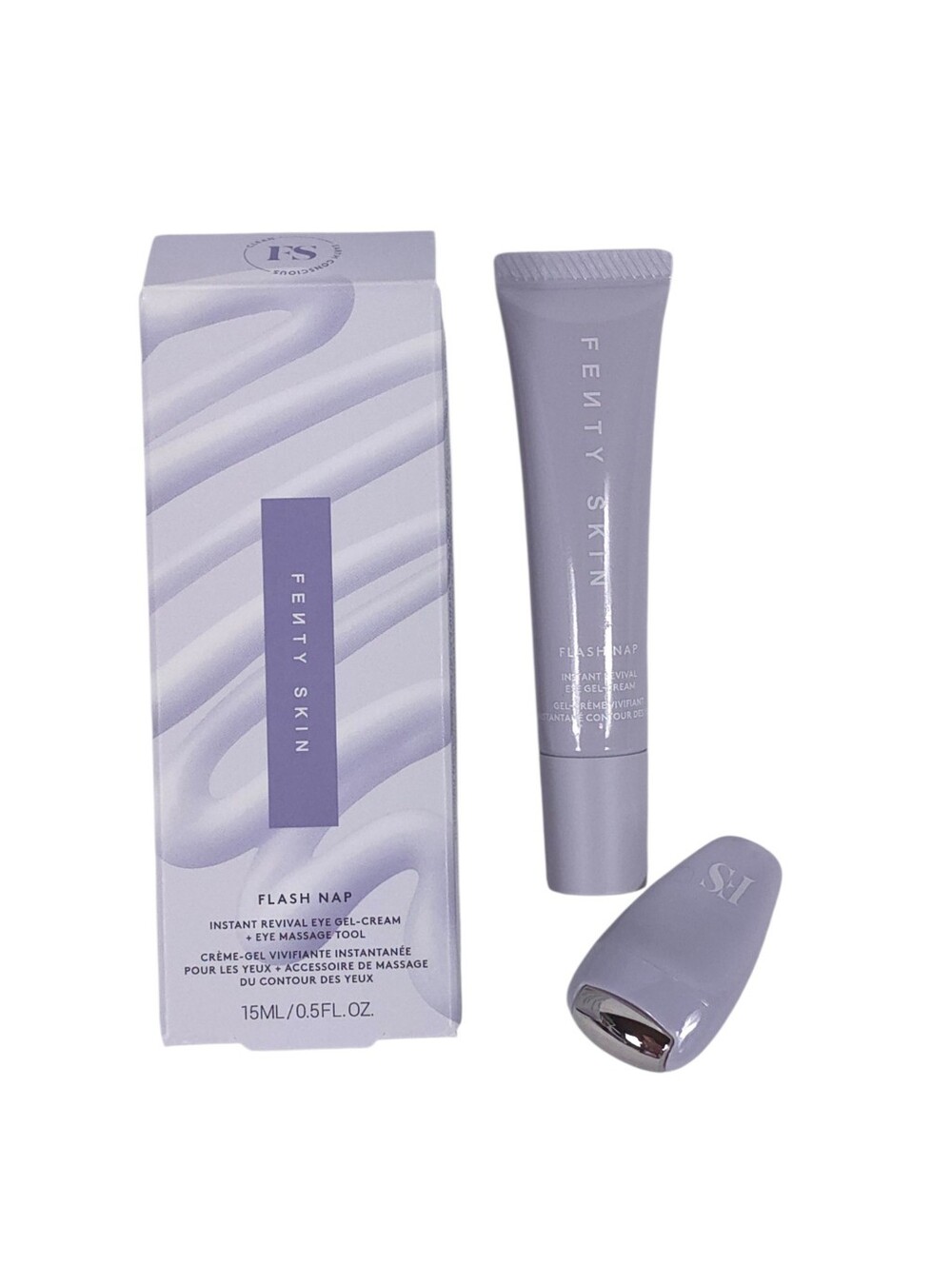Fenty Skin Flash Nap Instant Revival Eye Gel Cream + Eye Massage Tool